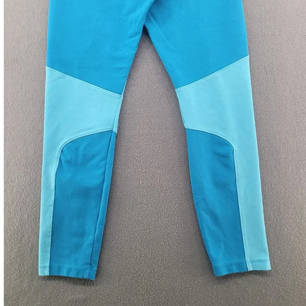 Nike Air 7/8 Leggings S Blue Colorblock Training Pilates Running Athleisure Gym
